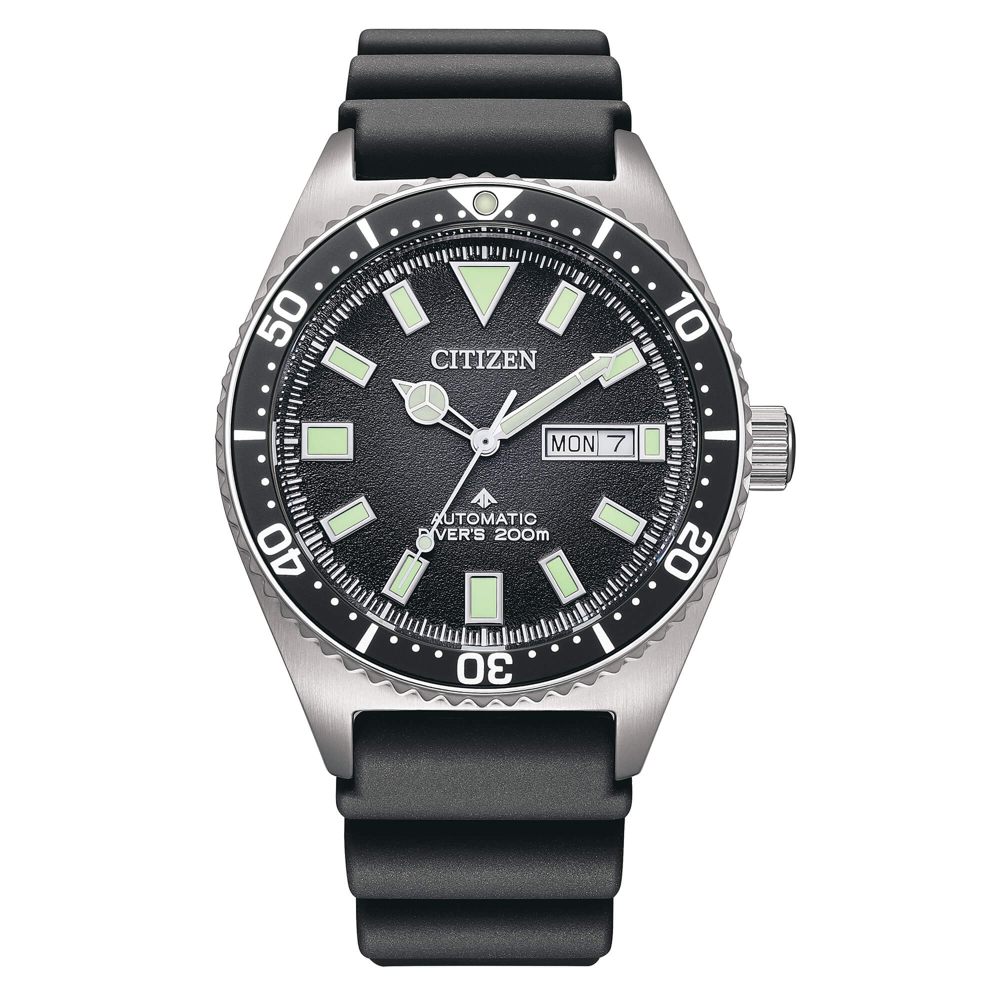 Orologio Uomo Citizen Promaster Automatico Gomma Nero Acciaio NY0120-01E